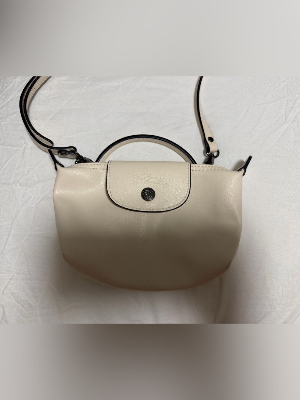 Longchamp pouch of white